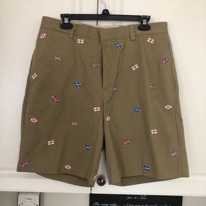 NWT Orvis Khaki Flag Shorts - 34